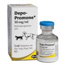 デポプロモン（メドロキシプロゲステロン50mg/ml）3ml注射液／DEPO-PROMONE 3ml vial for Dogs and Cats