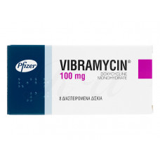 ビブラマイシン（ドキシサイクリン100mg）100錠／Vibramycin 100mg100tabs