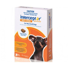 インターセプタースペクトルチュアブル超小型犬用（４ｋｇ以下）６個入り／Interceptor Spectrum Very Small Brown 6 Chewables