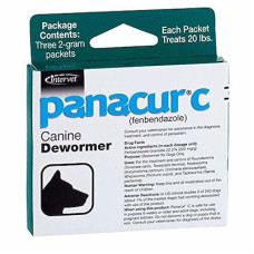 パナクール２g<3サシェット（袋）>／Panacur C Canine Dewormer Dogs 2 Gram Each Packet Treats 20 lbs (3 Packets) 
