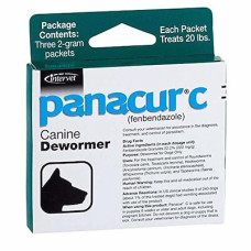 パナクール1.8g<3サシェット（袋）>／Panacur C Canine Dewormer Dogs 1.8 Gram Each Packet Treats 20 lbs (3 Packets) 