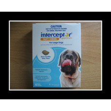 インターセプタースペクトルチュアブル大型犬用6個入り(23-45kg)ホワイト/Interceptor Spectrum Large Blue 6 Chewables インターセプタースペクトルチュアブル大型犬用6個入り(23-45kg)ホワイト/Interceptor Spectrum Large Blue 6 Chewables