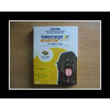 インターセプタースペクトルチュアブル中型犬用6個入り(12-22kg)イエロー/Interceptor Spectrum Medium Yellow 6 Chewables インターセプタースペクトルチュアブル中型犬用6個入り(12-22kg)イエロー/Interceptor Spectrum Medium Yellow 6 Chewables