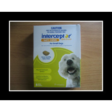インターセプタースペクトルチュアブル小型犬用6個入り(4-11kg)グリーン/Interceptor Spectrum Small Green 6 Chewable インターセプタースペクトルチュアブル小型犬用6個入り(4-11kg)グリーン/Interceptor Spectrum Small Green 6 Chewable