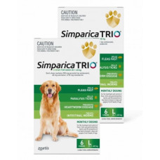 シンパリカ・トリオ（20-40kg)６チュワブル／Simparica Trio 20-40kg  Green 6 chewables