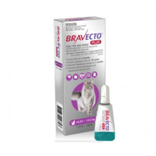 ブラベクトプラス猫用スポットオン（6.25-12.5kg）1本／Bravecto Spot On for Cats Purple Large(6.25-12.5kg)Spot On –  1 Pipette