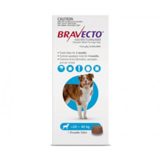 ブラベクト錠1000mg(大型犬20-40kg)2チュワブル／Bravecto Chewable for Dogs Blue Large 2chewable