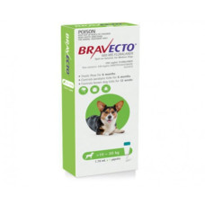 ブラベクト・スポットオン500mg(中型犬10-20kg)2本／Bravecto Spot On for Dogs Green Midium(10-20kg) 2 Pipette