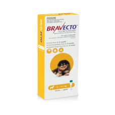 ブラベクト・スポットオン112.5mg(超小型犬2-4.5kg)２本／Bravecto Spot On for Dogs Yellow Very Small(2-4.5kg) 2 Pipette