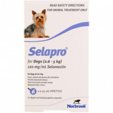 セラプロ超小型犬（2.6-5kg）用6本／Selapro for Dogs (Purple) 2.6-5kg (5.7-11lbs)