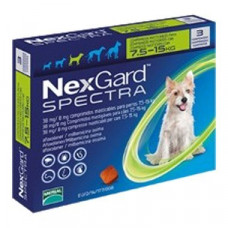 ネクスガードスペクトラ（中型犬7.5－15kg用）6錠／Nexgard Spectra Green Medium Dog 6 Chewables