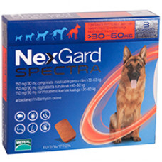 ネクスガードスペクトラ（超大型犬30-60kg用）6錠／Nexgard Spectra Red Extra Large Dog 6 Chewables