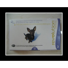 レボリューション超小型犬用（2.5-5kg）6本／Revolution Toy (Purple) 6pack