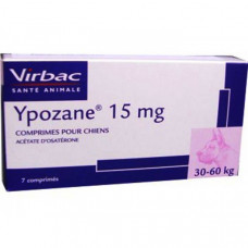 イポザネ（酢酸オサテロン15mg/30-60kgの犬用）7錠／Ypozane 15mg 7tablets 