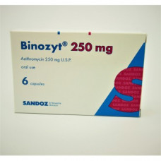 ビノジット（アジスロマイシン250mg）６錠／Bynozit <Generic Zithromax 250mg> 6packs