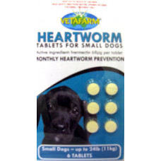 ベタハート(0-11kg)小型犬用6錠入り/VetaHeart Tabs Sml Dogs 6tabs ベタハート(0-11kg)小型犬用6錠入り/VetaHeart Tabs Sml Dogs 6tabs